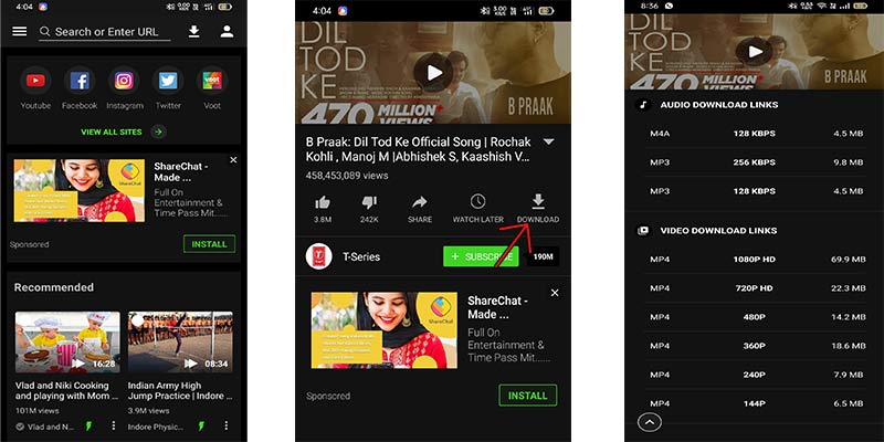Android मे Youtube Video कैसे Download करे