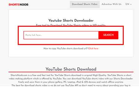Website की मदद से YouTube Shorts Video कैसे डाउनलोड करे 